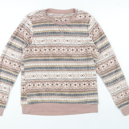 St. Bernard for Dunnes Stores Women's Beige Fair Isle Pullover Sweatshirt Small