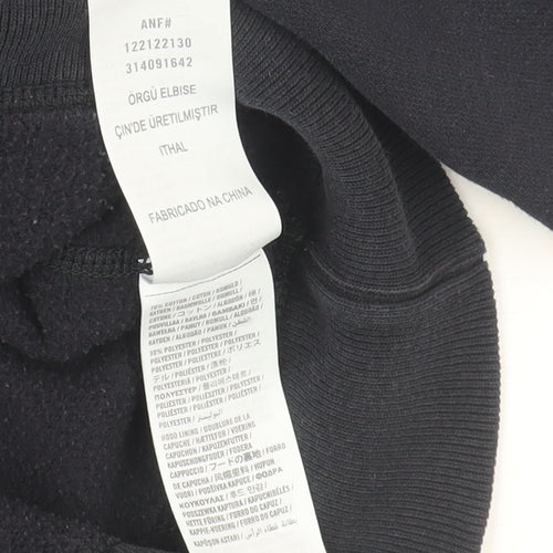 Abercrombie & Fitch Men's Black Small Hooded Basic Jacket