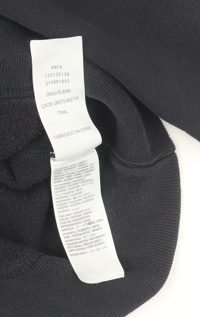 Abercrombie & Fitch Men's Black Small Hooded Basic Jacket