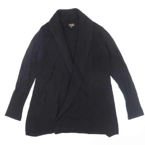 Phase Eight Womens Black Size 12 Long Sleeve Open Cardigan