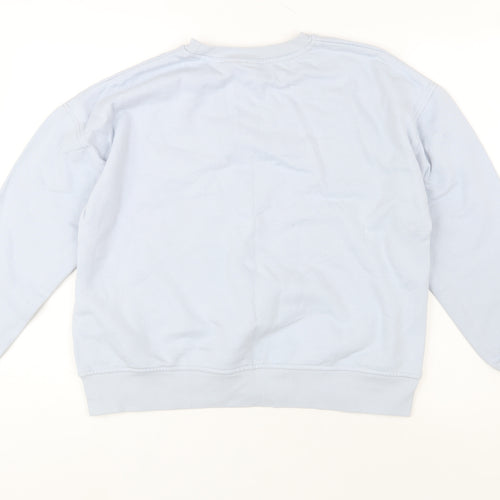 Disney Women’s Blue Stitch Crew Neck Sweatshirt Size M 12/14