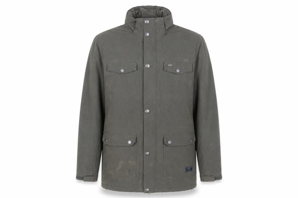 Tog Twenty Four Men's Green Polyester Parka Jacket Size M Hooded Outdoor