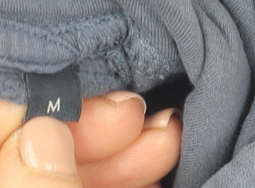 Jack & Jones Men's Blue Pullover Hoodie Medium Classic Graphic Cotton