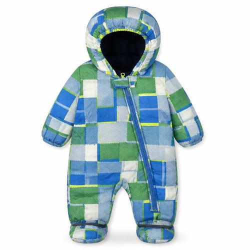 Dare 2b Blue Check Puffer Snowsuit 0-3 Months Unisex Baby Winter Suit
