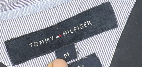Tommy Hilfiger Men’s Blue Button-Down Classic Fit Cotton Shirt M