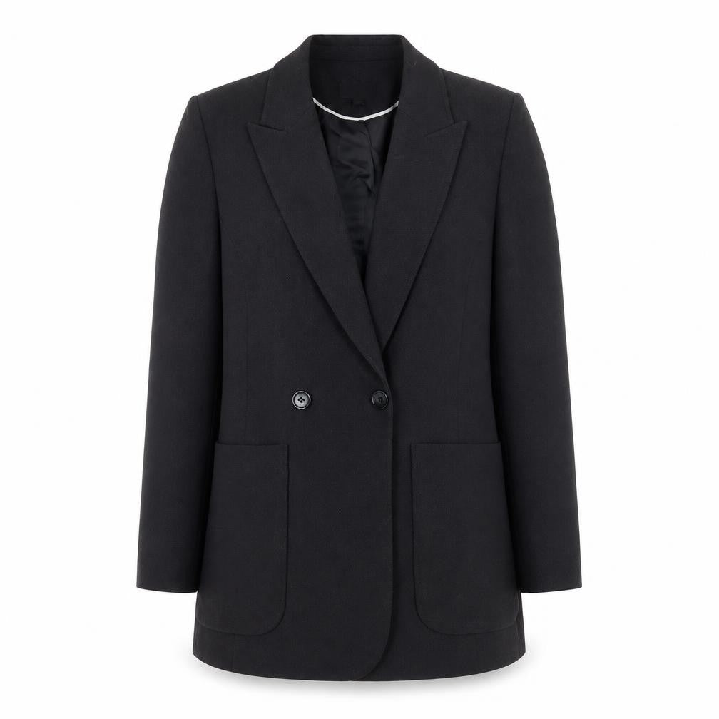 Front view of Topshop Women's Black UK 6 Classic Single-Breasted Blazer