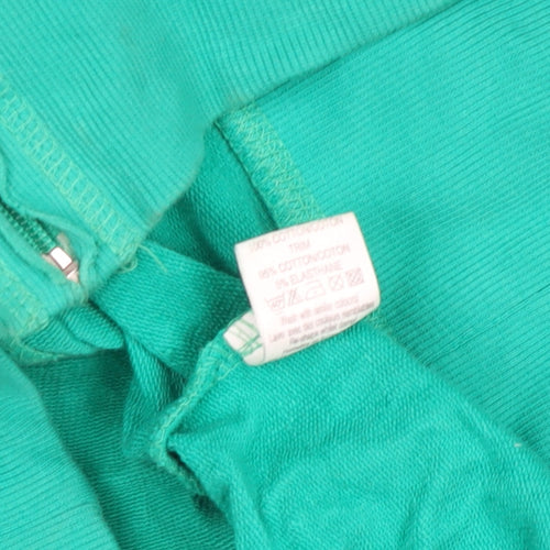 New Look Womens Green Full Zip Hoodie Size 12 Pittsburgh Athletics