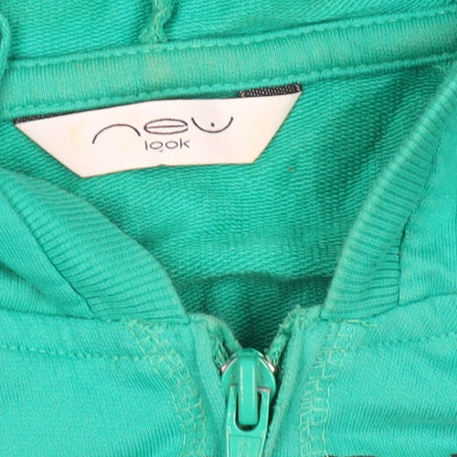 New Look Womens Green Full Zip Hoodie Size 12 Pittsburgh Athletics