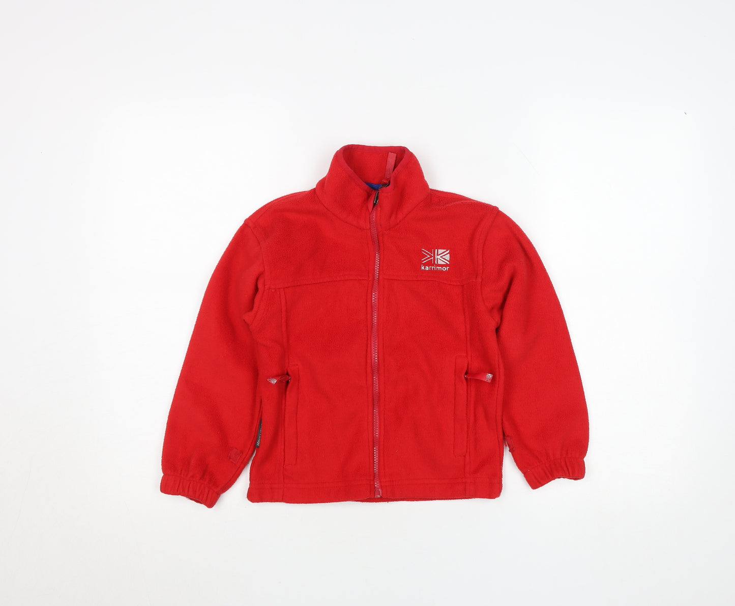 Karrimor Boys Red Full Zip Fleece Sweatshirt 7-8 Years Outdoor Jacket