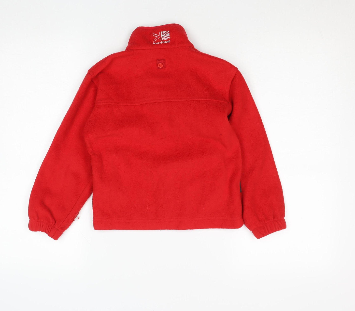 Karrimor Boys Red Full Zip Fleece Sweatshirt 7-8 Years Outdoor Jacket