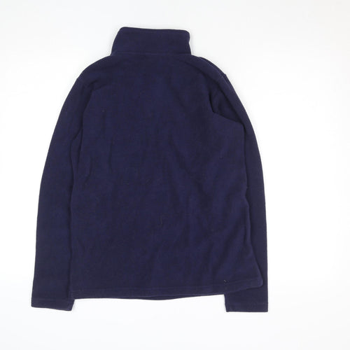 Freedom Trail Women's Blue Size 10 Fleece 1/4 Zip Pullover Top