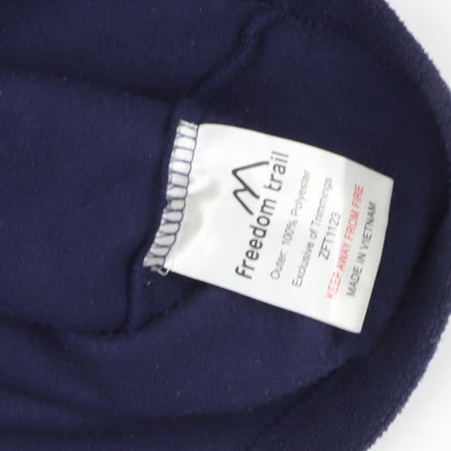 Freedom Trail Women's Blue Size 10 Fleece 1/4 Zip Pullover Top