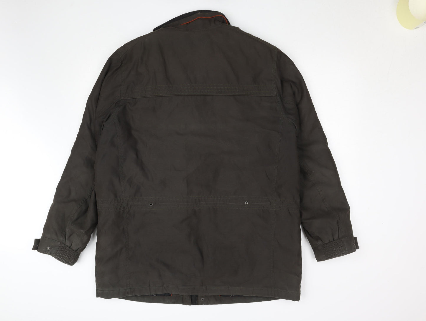 Cabano Men's Brown Cotton Blend Parka Jacket L Outdoor Workwear