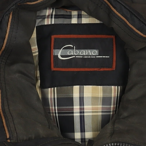 Cabano Men's Brown Cotton Blend Parka Jacket L Outdoor Workwear