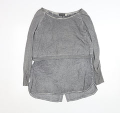 Mint Velvet Women’s Grey Tunic Style Long Sleeve Blouse Size 10