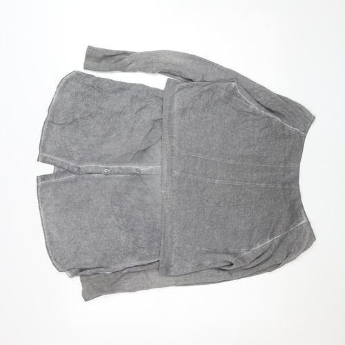 Mint Velvet Women’s Grey Tunic Style Long Sleeve Blouse Size 10