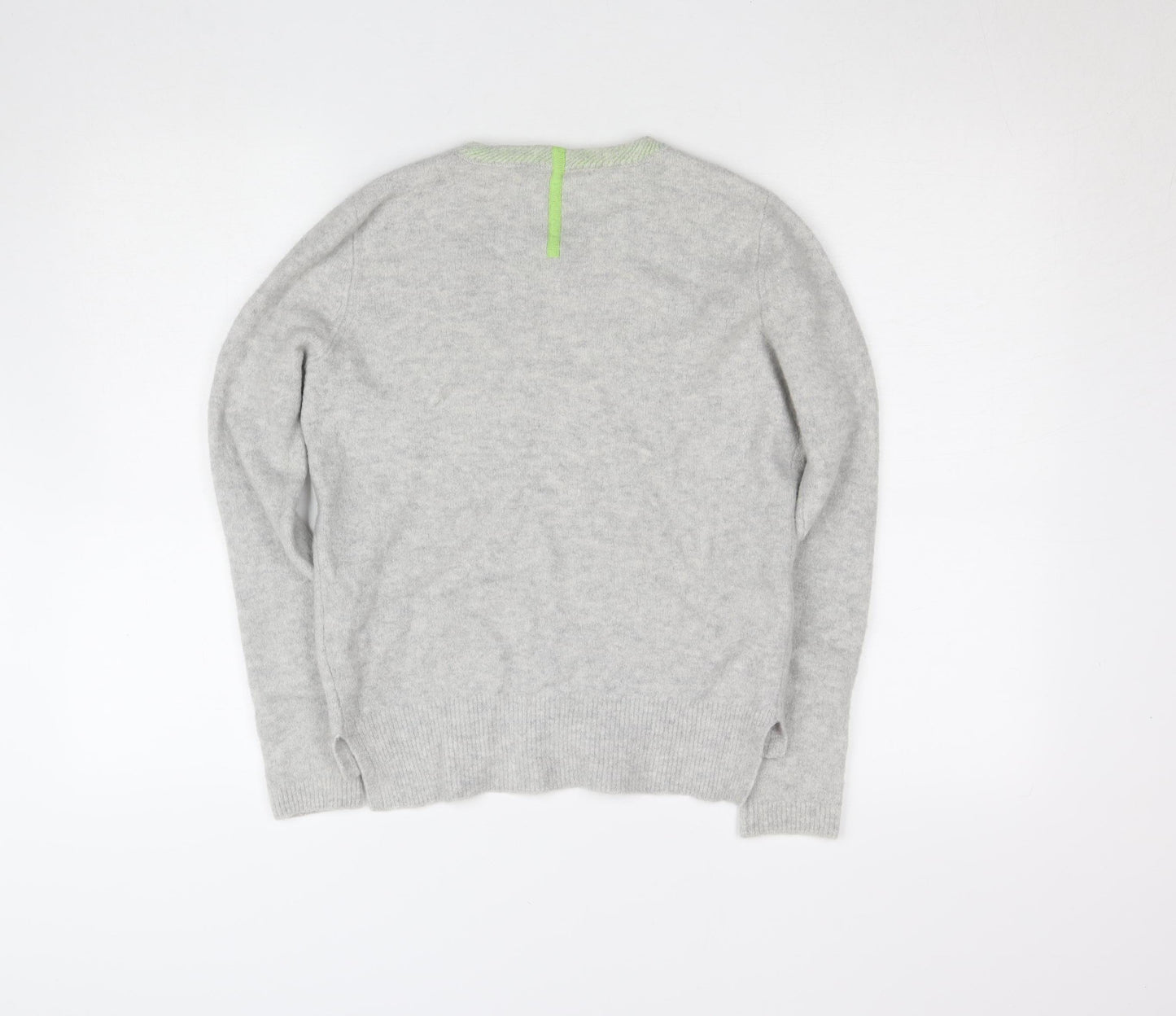 Duffy Women's Grey Cashmere Blend Crew Neck Jumper Size S