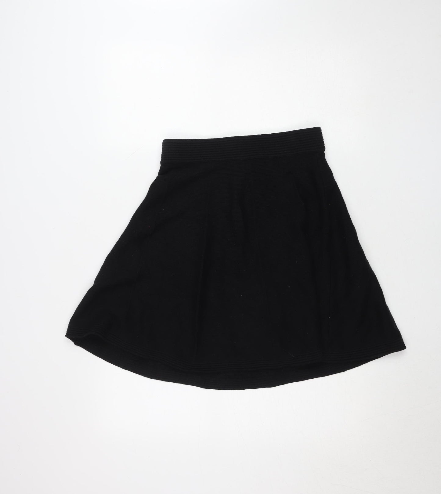 Cynthia Rowley Womens Black A-Line Knit Short Skirt Size S