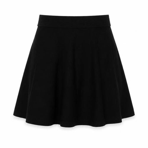Cynthia Rowley Womens Black A-Line Knit Short Skirt Size S