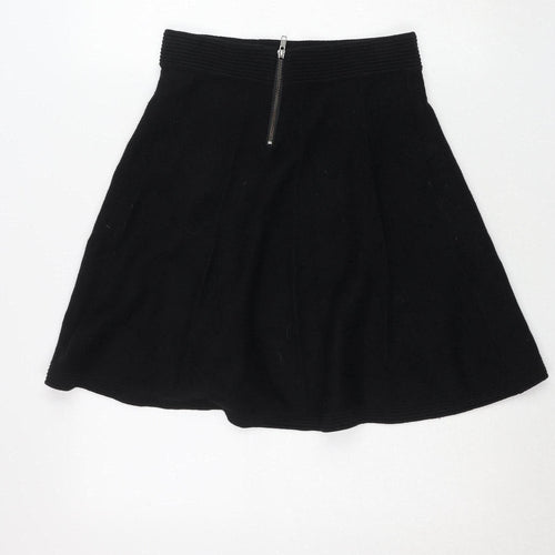 Cynthia Rowley Womens Black A-Line Knit Short Skirt Size S