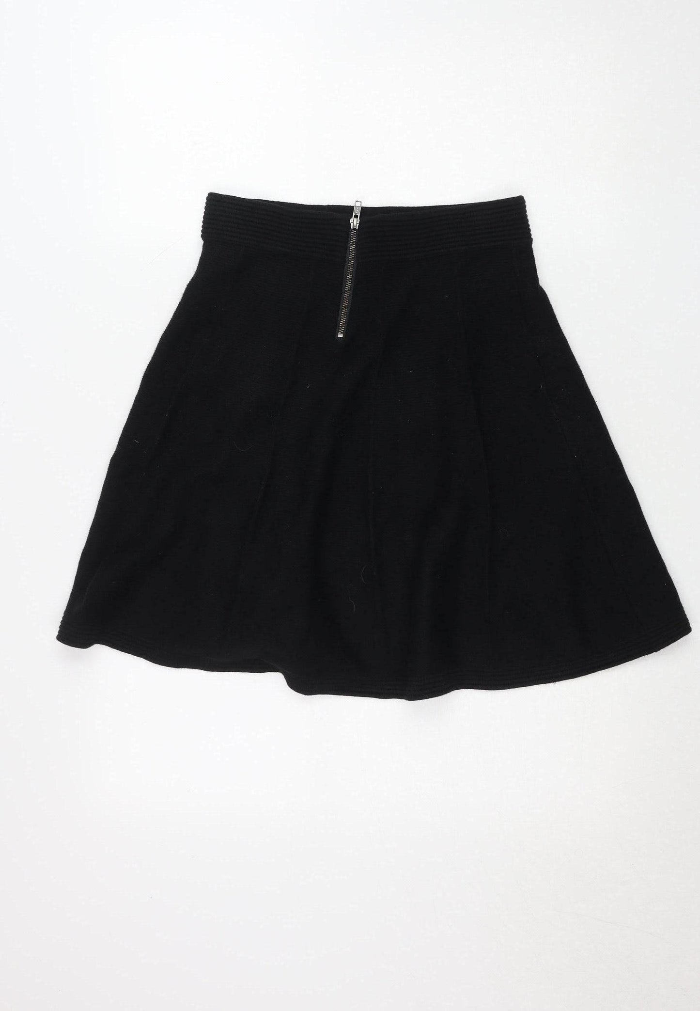 Cynthia Rowley Womens Black A-Line Knit Short Skirt Size S