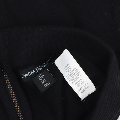 Cynthia Rowley Womens Black A-Line Knit Short Skirt Size S