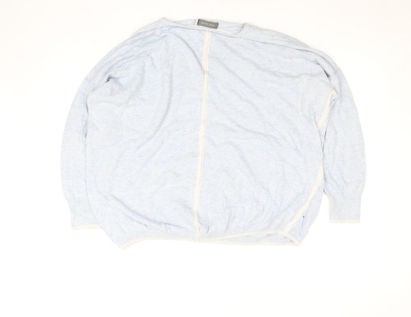 Mint Velvet Womens Blue V-Neck Knit Jumper XL