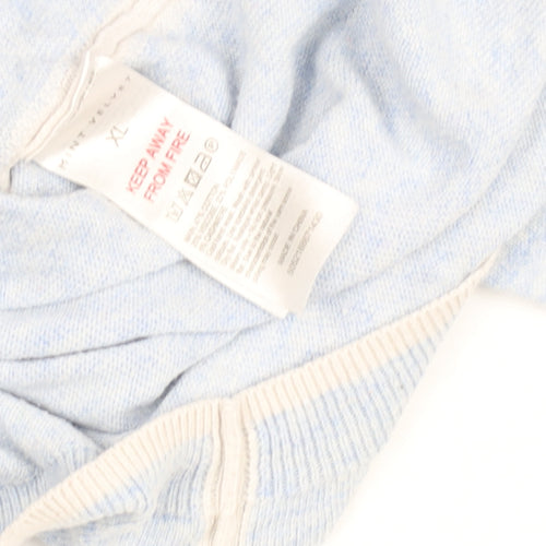 Mint Velvet Womens Blue V-Neck Knit Jumper XL