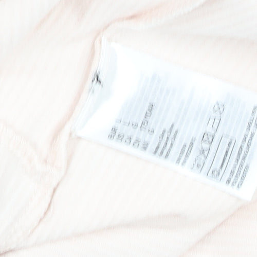 H&M Divided Women Beige Lace Long Sleeve Bodysuit Size L