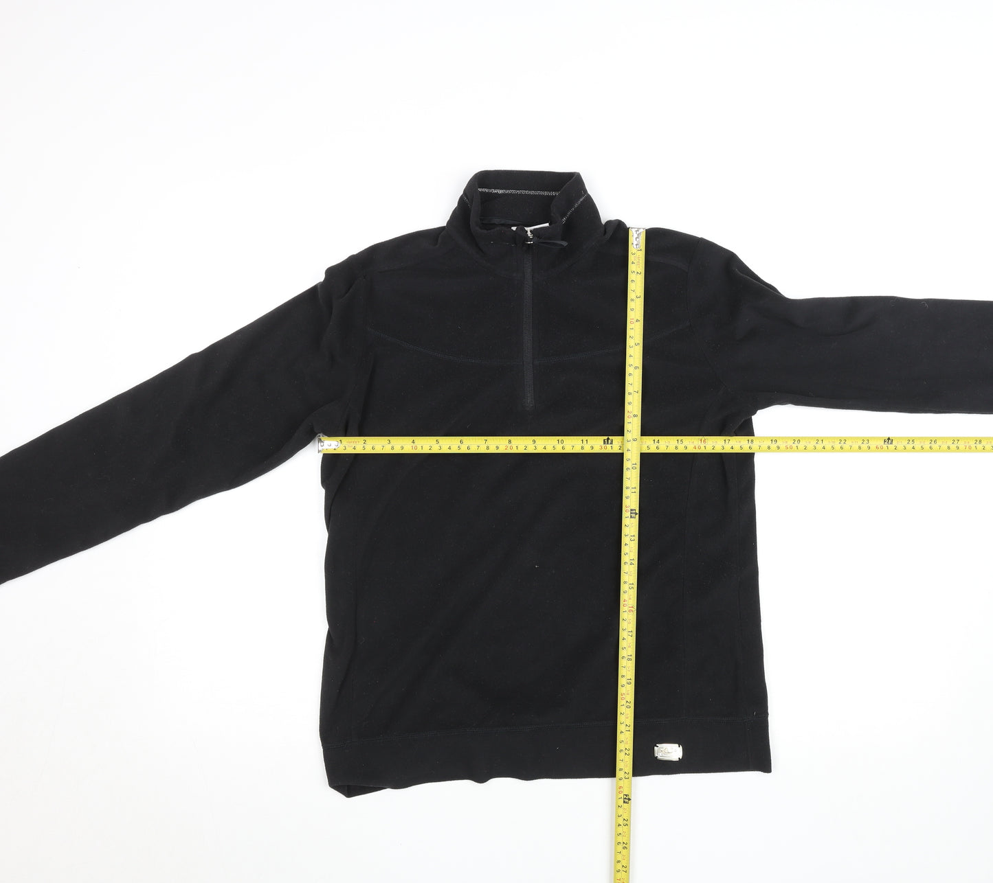 Champion Womens Black Easy Fit Fleece Quarter Zip Top M