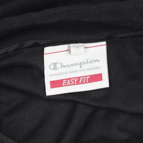 Champion Womens Black Easy Fit Fleece Quarter Zip Top M