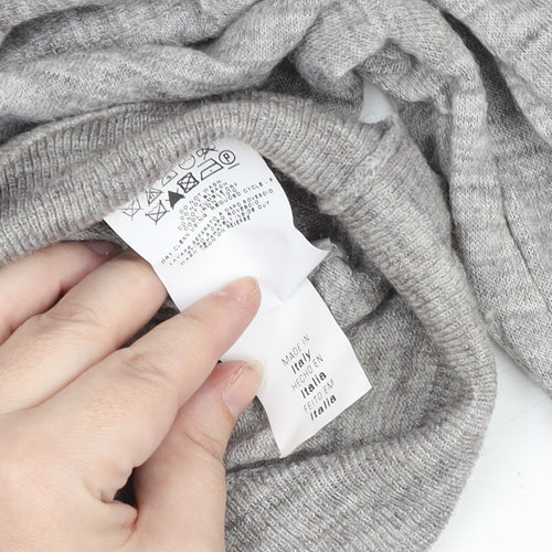 See by Chloé Women's Grey Roll Neck Long Sleeve Knit Jumper Size S