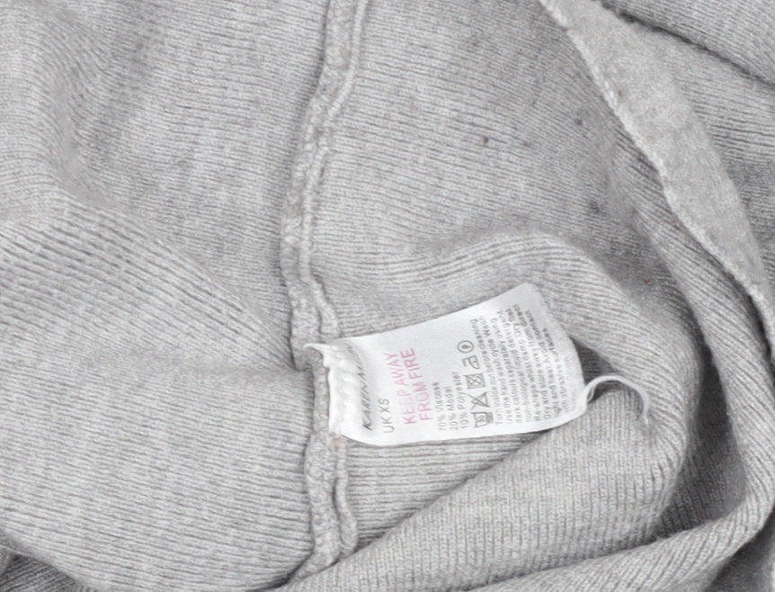 Karen Millen Women's Grey Knit Pullover Jumper XS