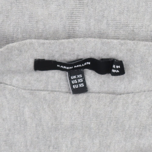 Karen Millen Women's Grey Knit Pullover Jumper XS