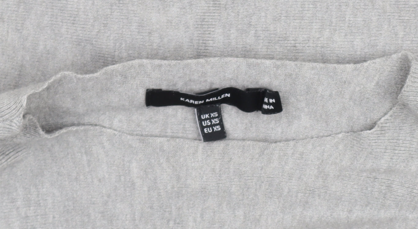 Karen Millen Women's Grey Knit Pullover Jumper XS