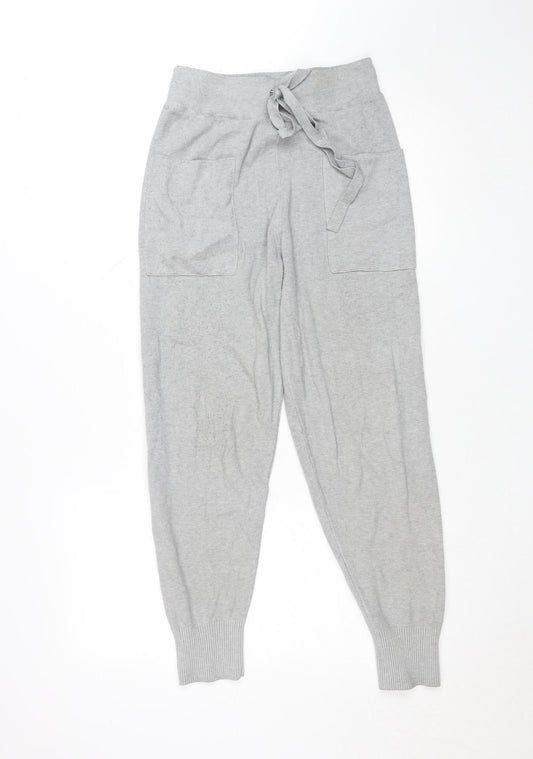 Karen Millen Womens Grey XS Jogger Knit Trousers Lounge Pants