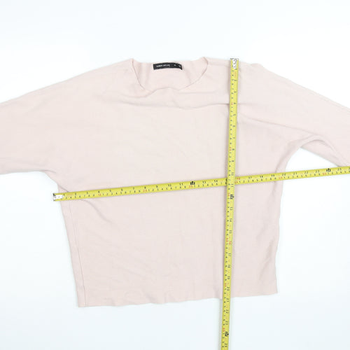 Karen Millen Women’s Beige Crew Neck XS Long Sleeve Pullover Jumper