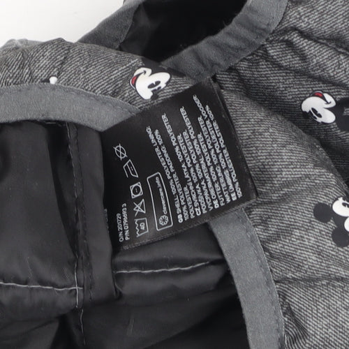 Disney Unisex Baby Grey Mickey Mouse Puffer Jacket 6-9 Months Hooded