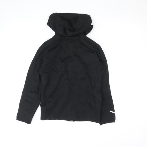 Puma Boys Black 11-12 Years Track Jacket Hooded Full Zip Activewear