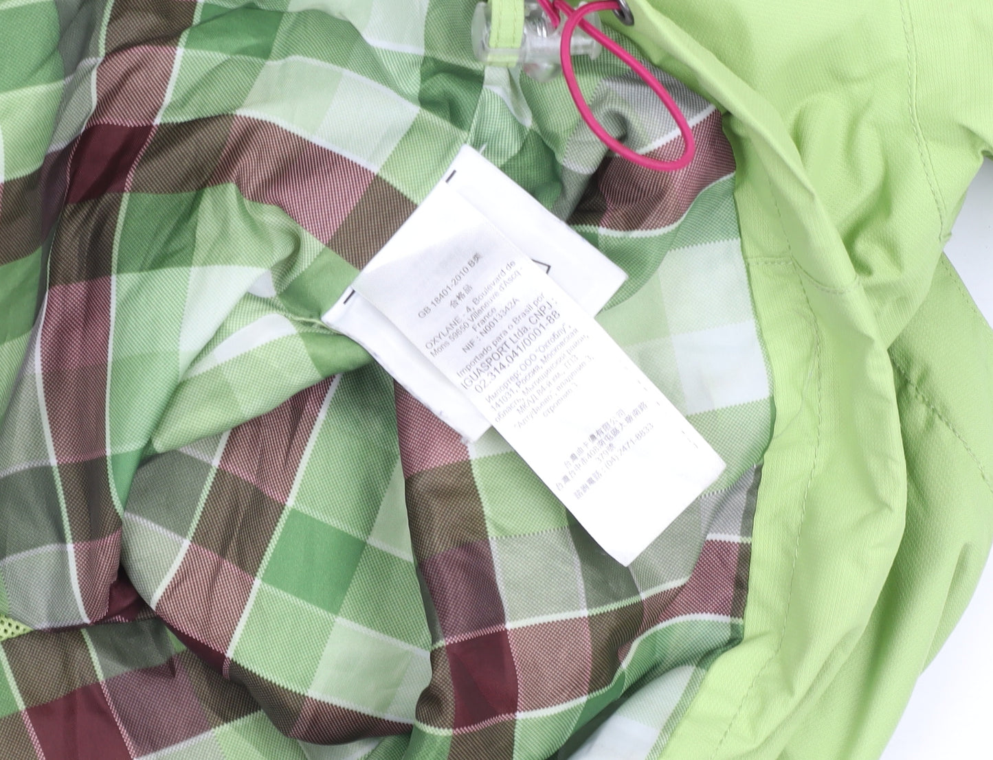 Quechua Womens Green Waterproof Hooded Rain Jacket Size 14