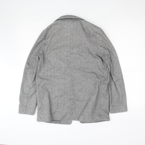Next Women's Grey Herringbone Tailoring Blazer Size 10