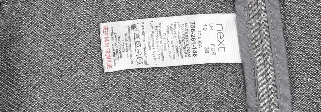 Next Women's Grey Herringbone Tailoring Blazer Size 10