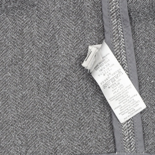 Next Women's Grey Herringbone Tailoring Blazer Size 10