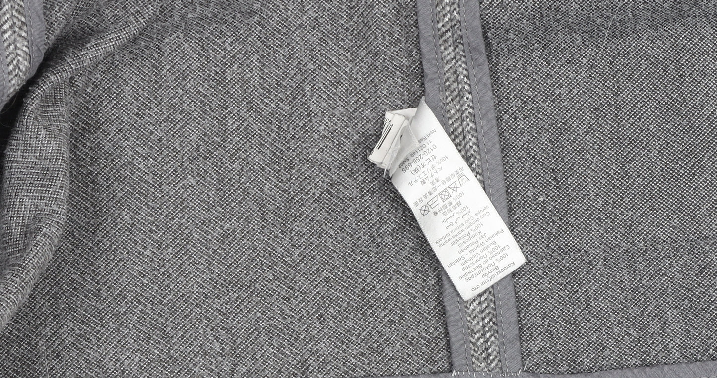 Next Women's Grey Herringbone Tailoring Blazer Size 10