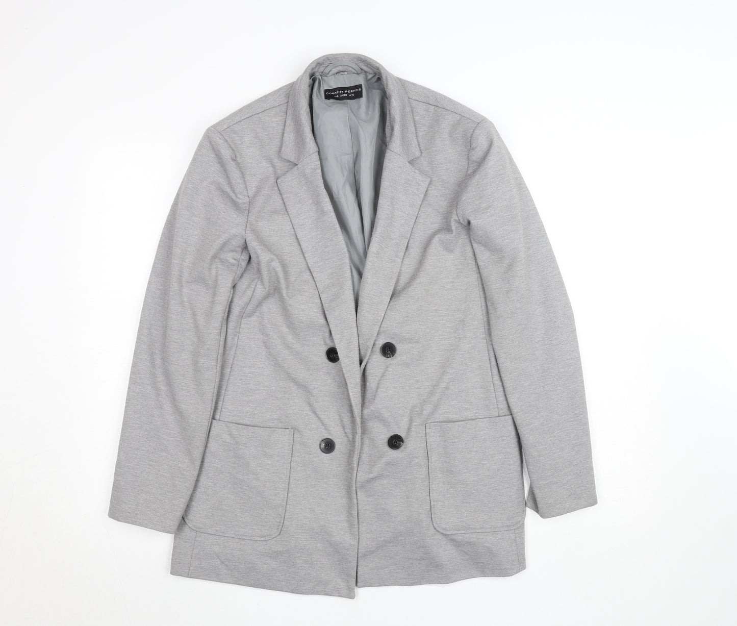 Dorothy Perkins Women’s Grey Blazer UK 10 Classic Mid-Length Jacket