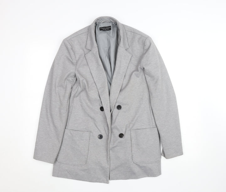 Dorothy Perkins Women’s Grey Blazer UK 10 Classic Mid-Length Jacket
