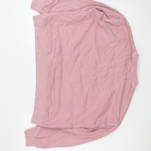 Marks and Spencer Women Pink Large New York City Cotton Sweatshirt