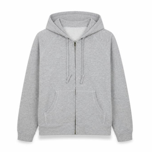 Hush Women's Grey Full Zip Hoodie S/M Cotton Blend Casual