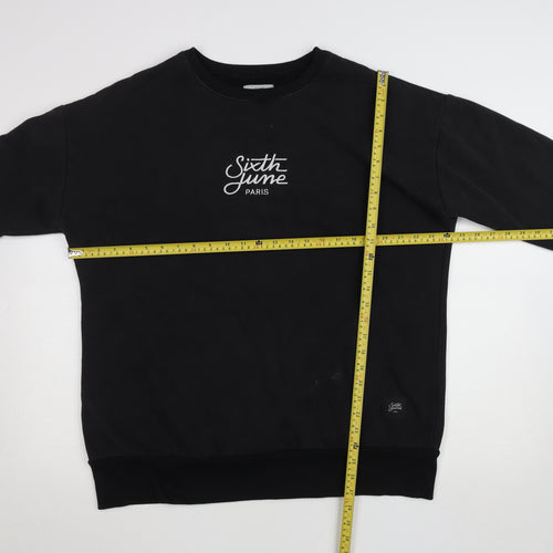Sixth June Paris Black XL Pullover Sweatshirt Unisex Adults