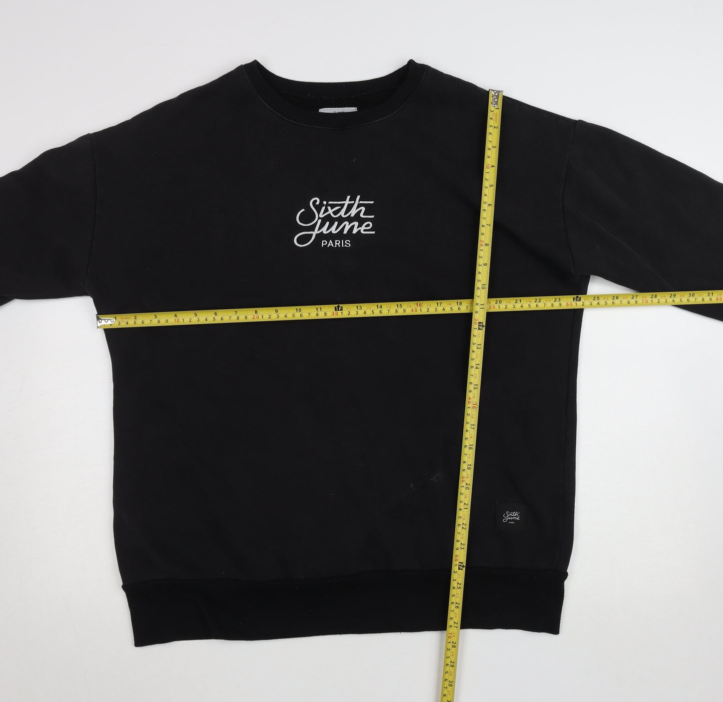 Sixth June Paris Black XL Pullover Sweatshirt Unisex Adults